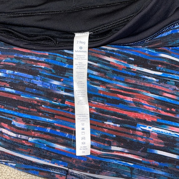 Lululemon Play Off The Pleats Skort in Hinshu Alpine Womens Size 2 - Picture 5 of 7